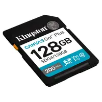 Memoria SD 128Gb Kingston Canvas Go Plus SDXC Gen4 C10 UHS-I U3 V30 200MB/s Memoria SD 128Gb Kingston Canvas Go Plus SDXC Gen4 C10 UHS-I U3 V30 200MB/s