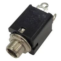 Conector Ficha Estereo Jack 6,5 Hembra Plastico Chasis S/Corte Rosca Conector Ficha Estereo Jack 6,5 Hembra Plastico Chasis S/Corte Rosca