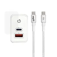 Cargador 45W Usb-C Pd + Usb-A Qc Carga Rapida Nisuta con Cable USB-C Cargador 45W Usb-C Pd + Usb-A Qc Carga Rapida Nisuta con Cable USB-C