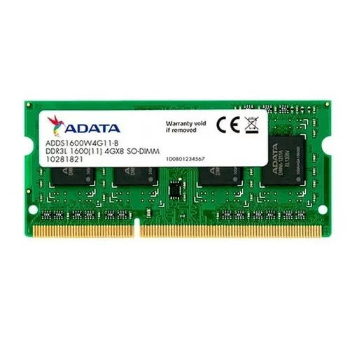 MEMORIA SODIMM DDR3 4GB DDR3-L 1600MHZ ADATA ADDS1600W4G11