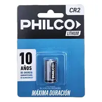 Pila Cr2 Philco Litio 3V Blister X1 Pila Cr2 Philco Litio 3V Blister X1
