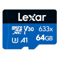 Memoria micro SD 64GB Lexar CL10 633x SDXC UHS-I c/adaptador Memoria micro SD 64GB Lexar CL10 633x SDXC UHS-I c/adaptador