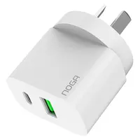Cargador 20W Usb-C + Usb-A Carga Rapida 3A Noga NGA-123 Cargador 20W Usb-C + Usb-A Carga Rapida 3A Noga NGA-123