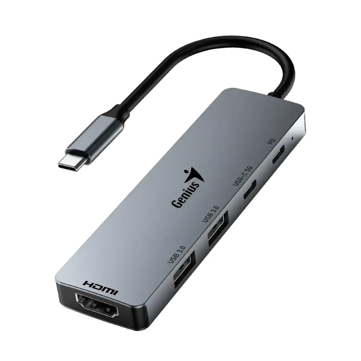Hub Usb C 3.0 5 Puertos 1Xhdmi / 2Xusb-A / 1Xusb-C / 1Xusb-C (Pd 100 W) Genius Uh-500 Hub Usb C 3.0 5 Puertos 1Xhdmi / 2Xusb-A / 1Xusb-C / 1Xusb-C (Pd 100 W) Genius Uh-500