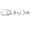Miniatura 4 de DC hueco: Jack y Plug intercambiables marca Arwen modelo HU-C