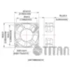 Miniatura 2 de Ventiladores 60/70 mm marca Titan modelo TFD-6025M12S