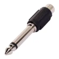 Adaptador Plug 6,5 Mono Macho A Rca Hembra Plastico