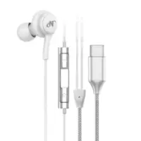 Auricular C/Mic P/Celular Con Conector Tipo C NISUTA Blanco Auricular C/Mic P/Celular Con Conector Tipo C NISUTA Blanco