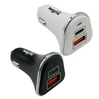 Cargador Para Auto 12/24V Carga Rapida 2 Salidas C (Pd20W) + A Qc 3.0 3A Blanco
