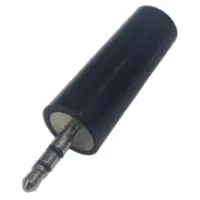 Conector Ficha Miniplug 2,5 Macho Estereo Bakelita Negro