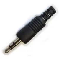 Conector Ficha Miniplug 3,5 Macho Estereo Plastico