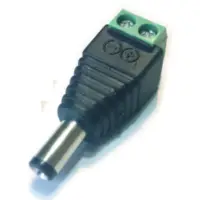 Ficha Dc Hueco 5,5 X 2,1 X 9,5 Mm Plug Macho Bornera