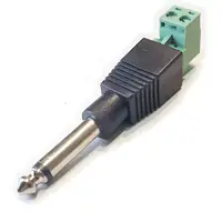 Conector Ficha Mono Plug 6,5 Macho A Bornera
