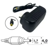 Fuente 12 V 2 A Belsic 26317 P/Monitor Ficha 4,0 X 1,7 Mm C/Pin Interior