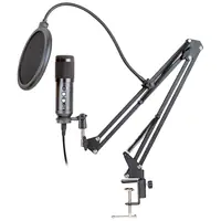 Microfono Para Pc Usb Nisuta Nsmicg5 Antipop + Antivibracion