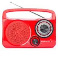 Radio Am/Fm 220V Y Pilas Daihatsu D-Rp400 Roja