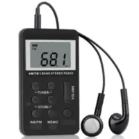 Radio Portatil Am/Fm Ultra compacta HRD-103 con auricular Radio Portatil Am/Fm Ultra compacta HRD-103 con auricular