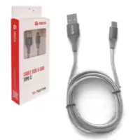 Cable Usb C Macho / A Macho 1 m Negro Carga Rapida 60W Teros Cable Usb C Macho / A Macho 1 m Negro Carga Rapida 60W Teros