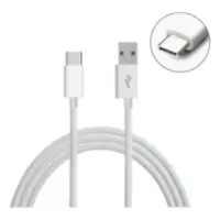 Cable Usb C Macho / A Macho 1 M Blanco Carga Rapida Arwen Cable Usb C Macho / A Macho 1 M Blanco Carga Rapida Arwen