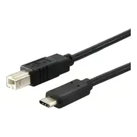 Cable Usb 2.0 USB-C / USB-B Macho-Macho 1,5 Mts Estandar Negro