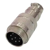 Ficha Conector Gx16 7 Pines Macho Aviacion A Cable