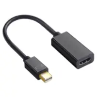 Adaptador Conversor Mini Displayport Macho / Hdmi Hembra Negro Arwen Adaptador Conversor Mini Displayport Macho / Hdmi Hembra Negro Arwen