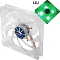 Fan 120Mm Led Verde 3Pin+Adpt 25Mm Espesor 1000Rpm Rulem Titan Fan 120Mm Led Verde 3Pin+Adpt 25Mm Espesor 1000Rpm Rulem Titan
