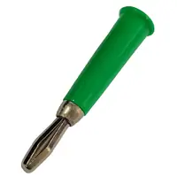 Ficha Banana Plug Macho Estandar Verde Ficha Banana Plug Macho Estandar Verde