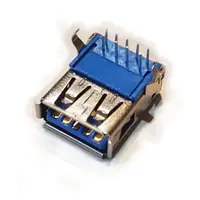 Conector Ficha Usb 3.0 A Hembra A Chasis 90 Grados