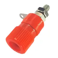 Ficha Banana Hembra Jack Tipo Binding Post Mini A Chasis Rojo Ficha Banana Hembra Jack Tipo Binding Post Mini A Chasis Rojo