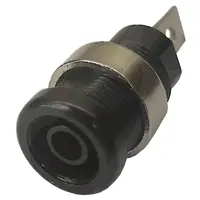 Ficha Banana Hembra Jack Chasis Hq Negro Ficha Banana Hembra Jack Chasis Hq Negro