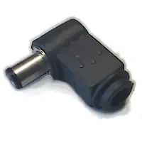 Ficha Dc Hueco 5,5 X 2,5 X 9,5 Mm Plug Macho 90 Grados