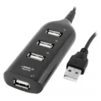 Hub Usb A 2.0 4 Puertos Negro Hub Usb A 2.0 4 Puertos Negro