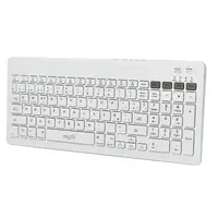 Teclado Nisuta Inalambrico + Bluetooth Compacto Espanol Blanco Recargable