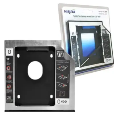 Detalles accesorios de Adaptador 2Do Disco Notebook Hdd Sata Ssd 9,5Mm Espesor Para Windows