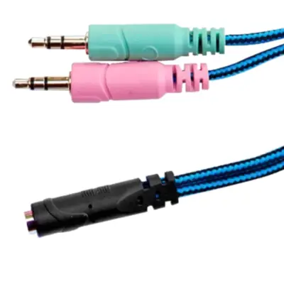 Detalles accesorios de Separador Miniplug 3,5 Hembra 4 Polos A 2 Miniplug 3,5 Macho St 3 Polos Nisuta