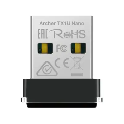 Vista lateral de Adaptador Wifi Usb Dual Band Tp-Link Archer TX1U Nano Ax300 Wifi6
