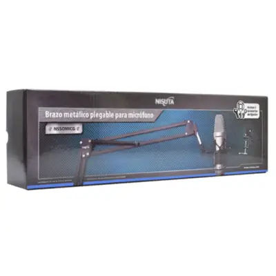 Detalles accesorios de Brazo metalico plegable para microfono
