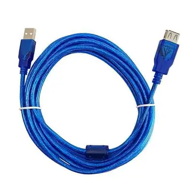 Cable Usb 2.0 A/A Macho-Hembra Extension 3 Mts Azul