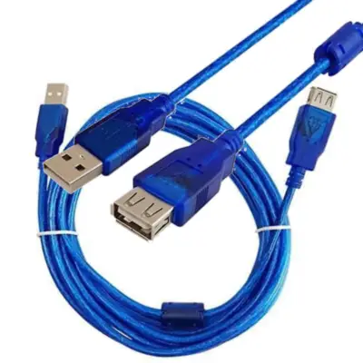 Detalles accesorios de Cable Usb 2.0 A/A Macho-Hembra Extension 1,8 Mts Azul Nisuta