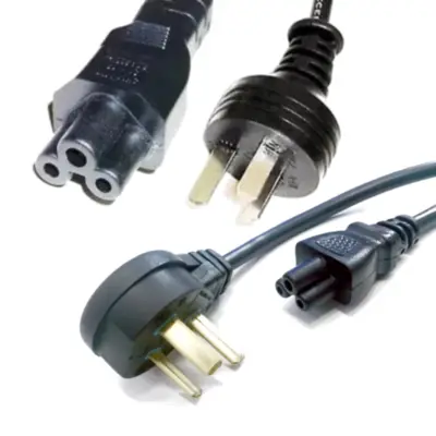 Detalles accesorios de Cable Poder Alimentacion 220V Trebol Para Notebook 1,45 Mts