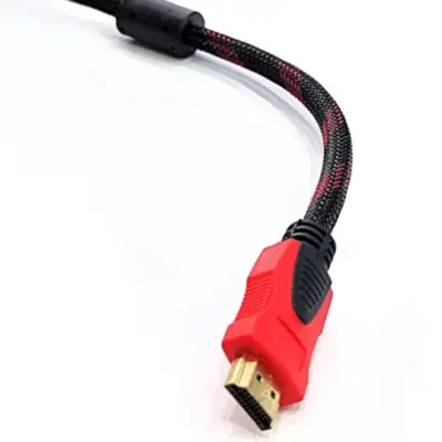 Vista lateral de Cable Hdmi Macho - Macho 1,5 Mts V1.4 1080P Acordonado HD