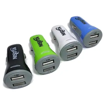 Detalles accesorios de Cargador Para Auto 12/24V Usb 5V 2,1A 2 Salid Blanco