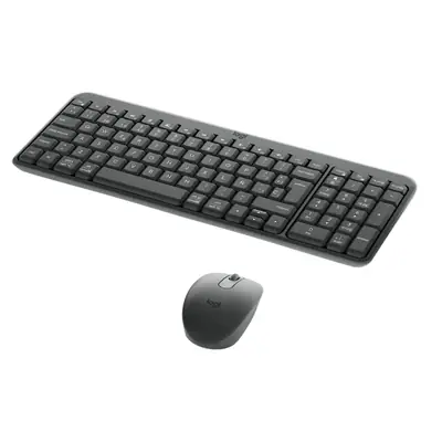Vista lateral de Kit Teclado Y Mouse Logitech Bluetooth Mk250 Espanol