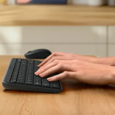 Detalles accesorios de Kit Teclado Y Mouse Logitech Bluetooth Mk250 Espanol