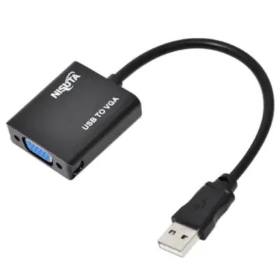 Adaptador Conversor Usb Macho / Vga Hembra Nisuta Nscousvg2