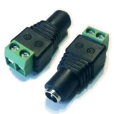Detalles accesorios de Ficha Dc Hueco 5,5 X 2,1 Mm Jack Hembra Bornera