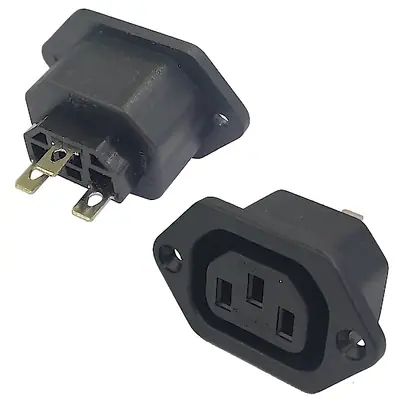 Detalles accesorios de Ficha C13 Hembra Tipo Interlock A Chasis