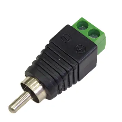 Conector Ficha Rca Macho Plug A Bornera