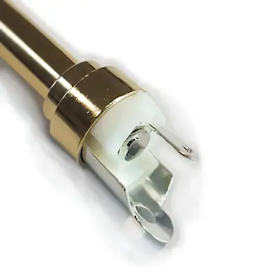 Detalles accesorios de Conector Ficha Mono Plug 6,5 Macho Metal Alta Calidad Negro Aro Negro